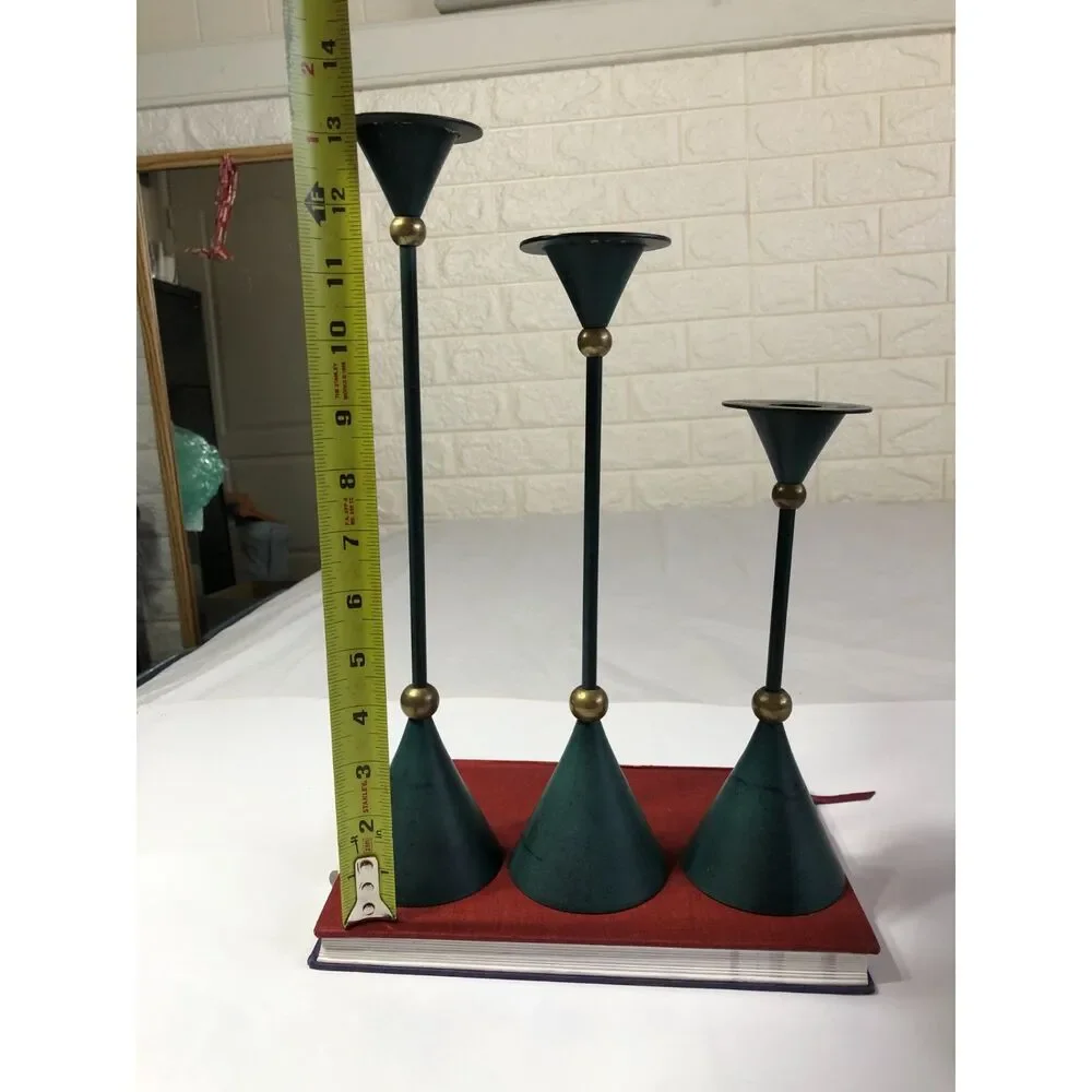 Rare Vintage IKEA Konfetti Candlestick Set 3 Anna Efverlund Postmodern Memphis